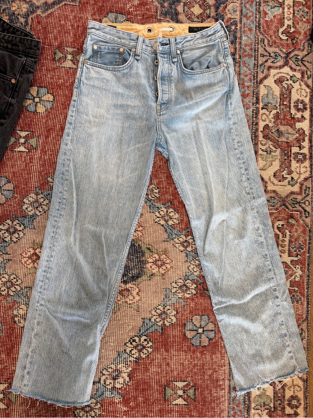 Light Blue Men's Straight-Leg Jeans